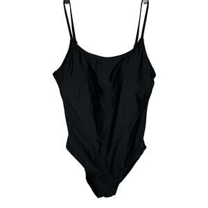 HURLEY ONE- PIECE SWIM SUIT, WOMENS, XXL, BLACK, PADDED BRA, ADJUST THIN STRAPS